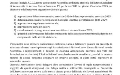 CONVOCAZIONE ASSEMBLEA 2025